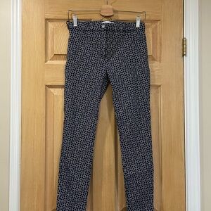 Atmosphere Navy and White Geometric Pants